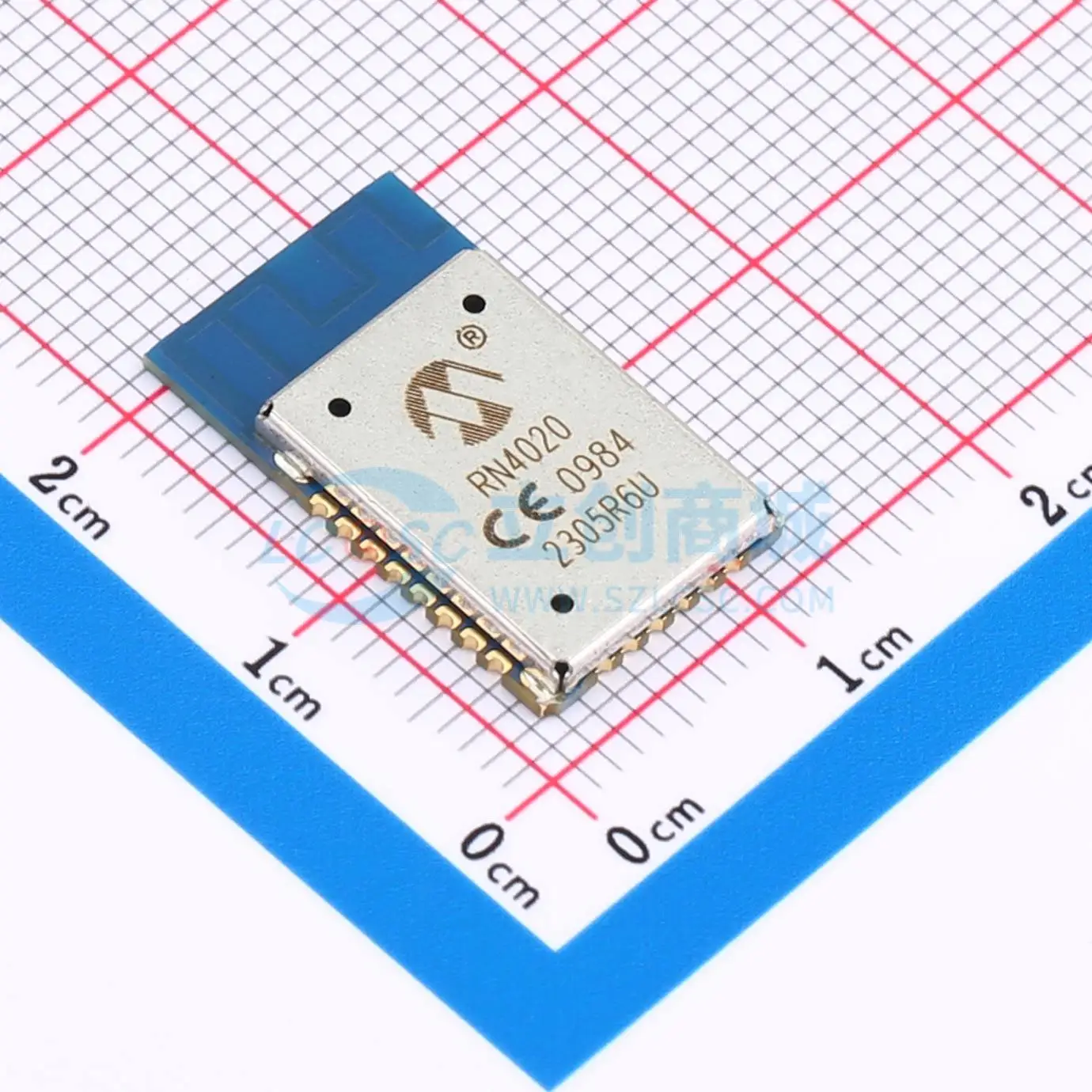 MICROCHIP RN4020-V-RM Bluetooth Module AIO; UART; SPI; PIO 1.8V-3.6V