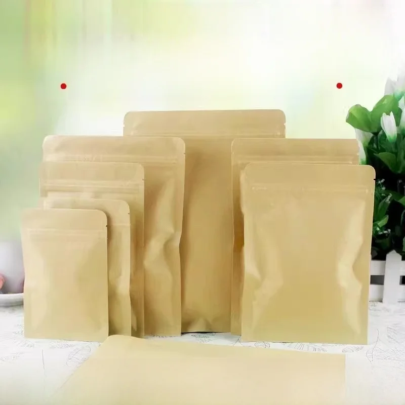 

Маленькие самозаклеивающиеся пакеты из крафт-бумаги с экологичной печатью для упаковки чая, трав, печенья, сухофруктов