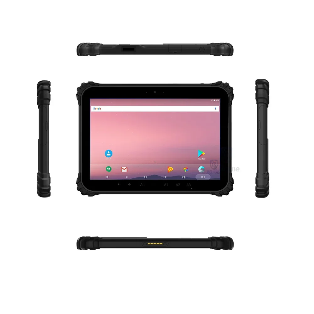 Tablette PC Android robuste d'origine GNSS RTK, 10.1 pouces, Qualcomm SDM632, 4 Go de RAM, haute précision, GPS, temps réel, remplaçable à chaud