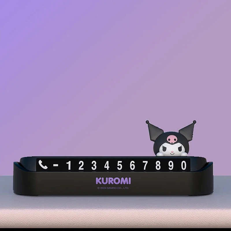 سانريو بطاقة هاتف السيارة نقل رقم هاتف السيارة الحلي علامة وقوف السيارات المؤقتة كورومي بلدي ميلودي اكسسوارات تزيين السيارات هدية