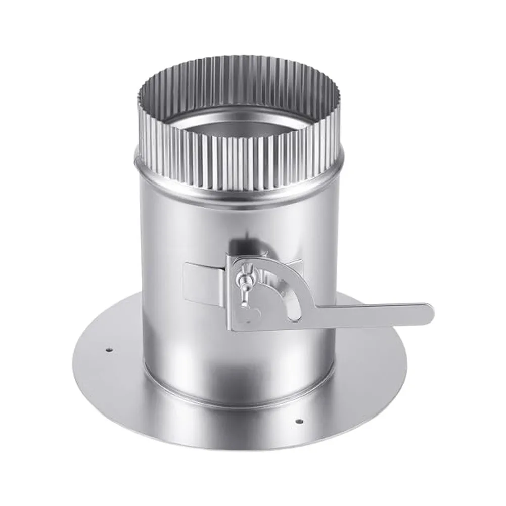 Manual Air Volume Control Valve 100mm Galvanized Sheet Metal Circular Damper for Air Direction and Flow Control