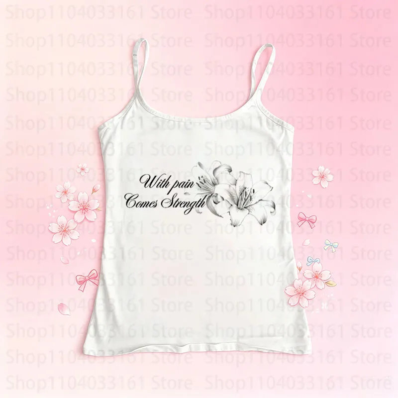 Flower Tank Tops Vintage Gothic Women Aesthetic Sleeveless Crop Tops Print Emo Girl Fashion Sexy Streetwear Cute corset EMO girl
