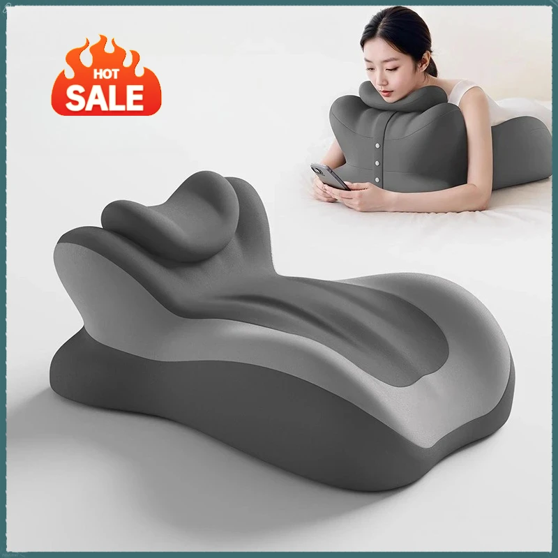 Memory Cotton Cushion Sleeping Pillow Lying on The Bed Multi-functional Pillow Sleep on The Stomach Playing Mobile Phone Cushion