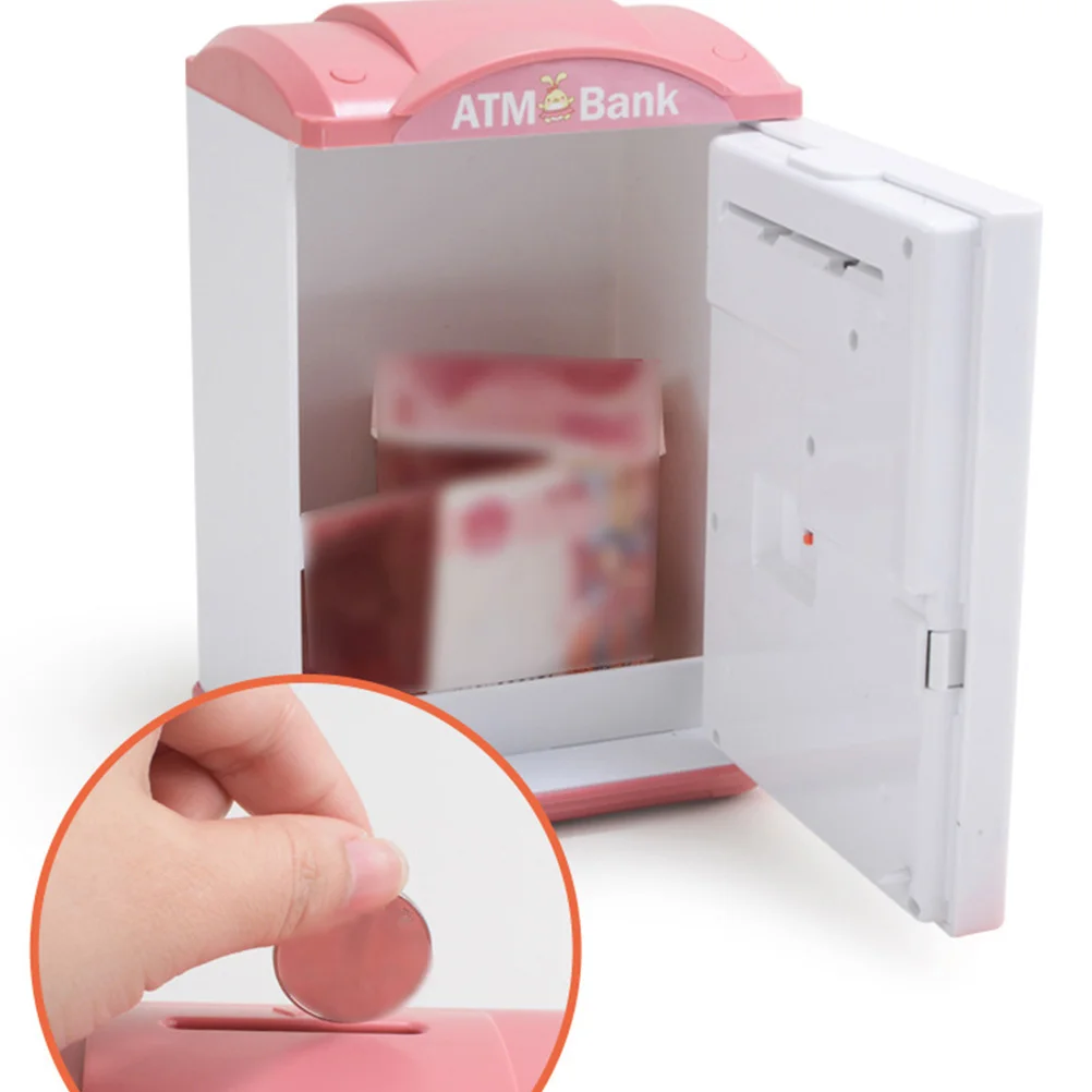 Piggy Bank Toy for Kids Fingerprint Identification Only and Out Money Pot Plastics Multifunction Saving Child