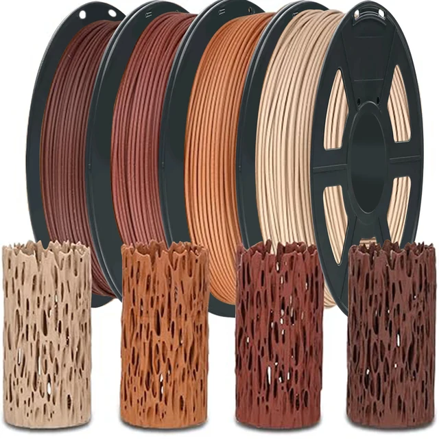 Drukarka 3D Filament drewniany PLA 1,75 mm Sublimacja Drewniany PLA 1kg/500g/250g Materiał do druku 3D Heban Czerwony Sandał Drewno Filamento