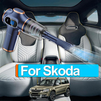1Set For Skoda Handheld Vacuum Cordless Powerful Suction Portable Rechargeable Vacuum Cleaner Quick Charge for Car Home Pet Hair