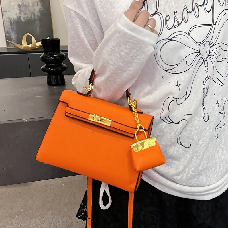 

Элегантная женская кожаная сумка через плечо, роскошная дизайнерская сумка на плечо, классический стиль для современных повседневных нарядов