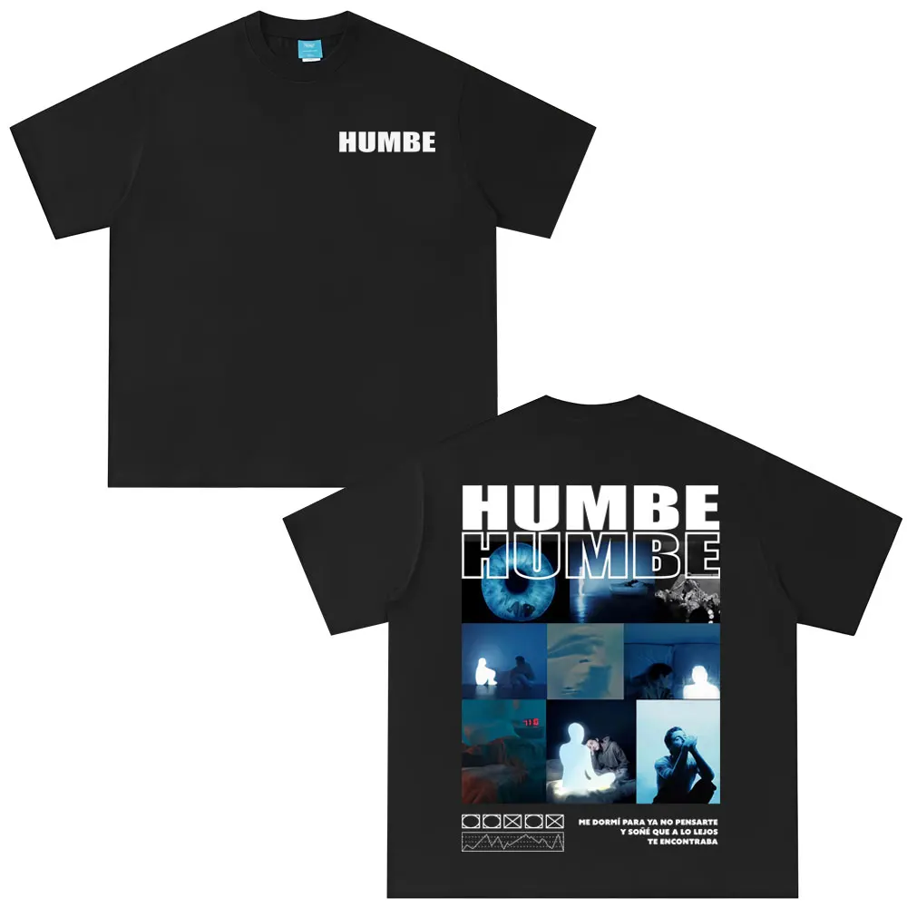 Camiseta de la gira del álbum 2026 del rapero Humbe Dueno Del Cielo, camiseta de moda para hombre y mujer, camisetas holgadas de algodón de verano, camisetas estéticas a la moda