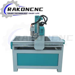 Fresadora CNC 3D pequeña con tanque de agua para madera y Metal blando, 1212