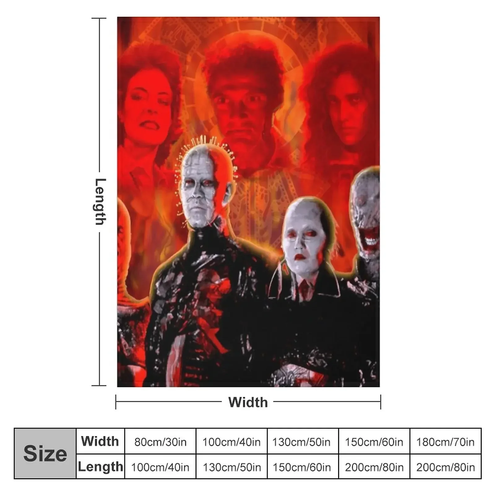 Hellraiser Cenobites Throw Blanket Luxury Throw Plaid Blankets