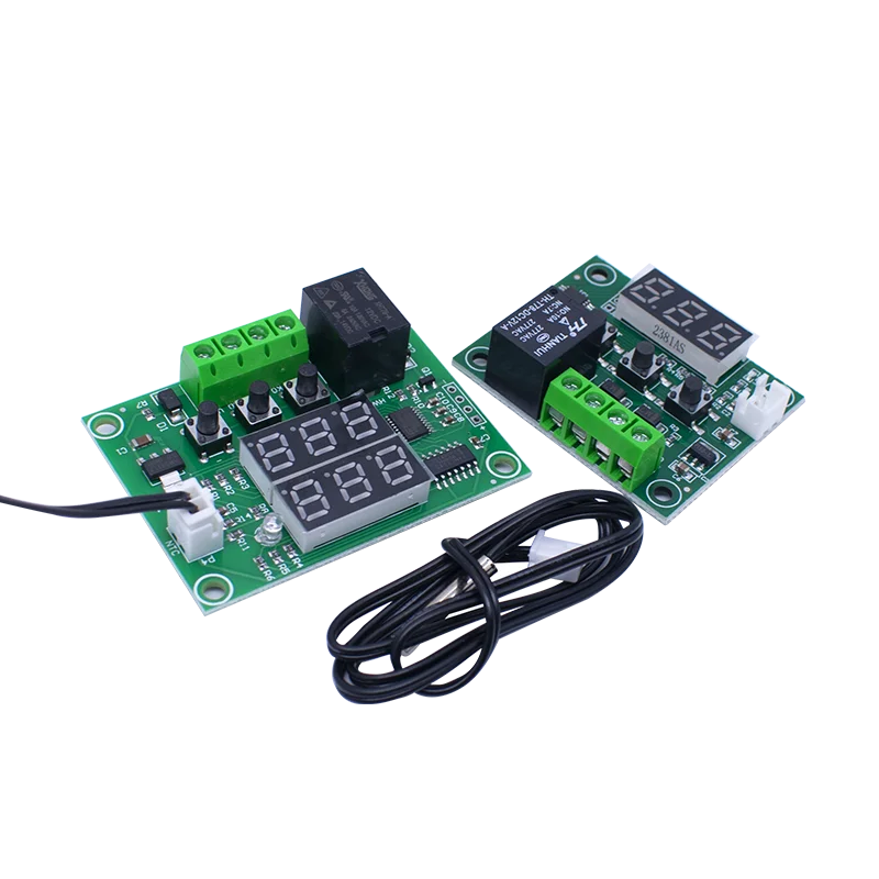W1209 Niebieskie/czerwone światło DC 12V ciepło chłodna temperatura termostat przełącznik kontroli temperatury regulator temperaturyNTC 0.5 1 2 3M kabel — zdjęcie produktu 7