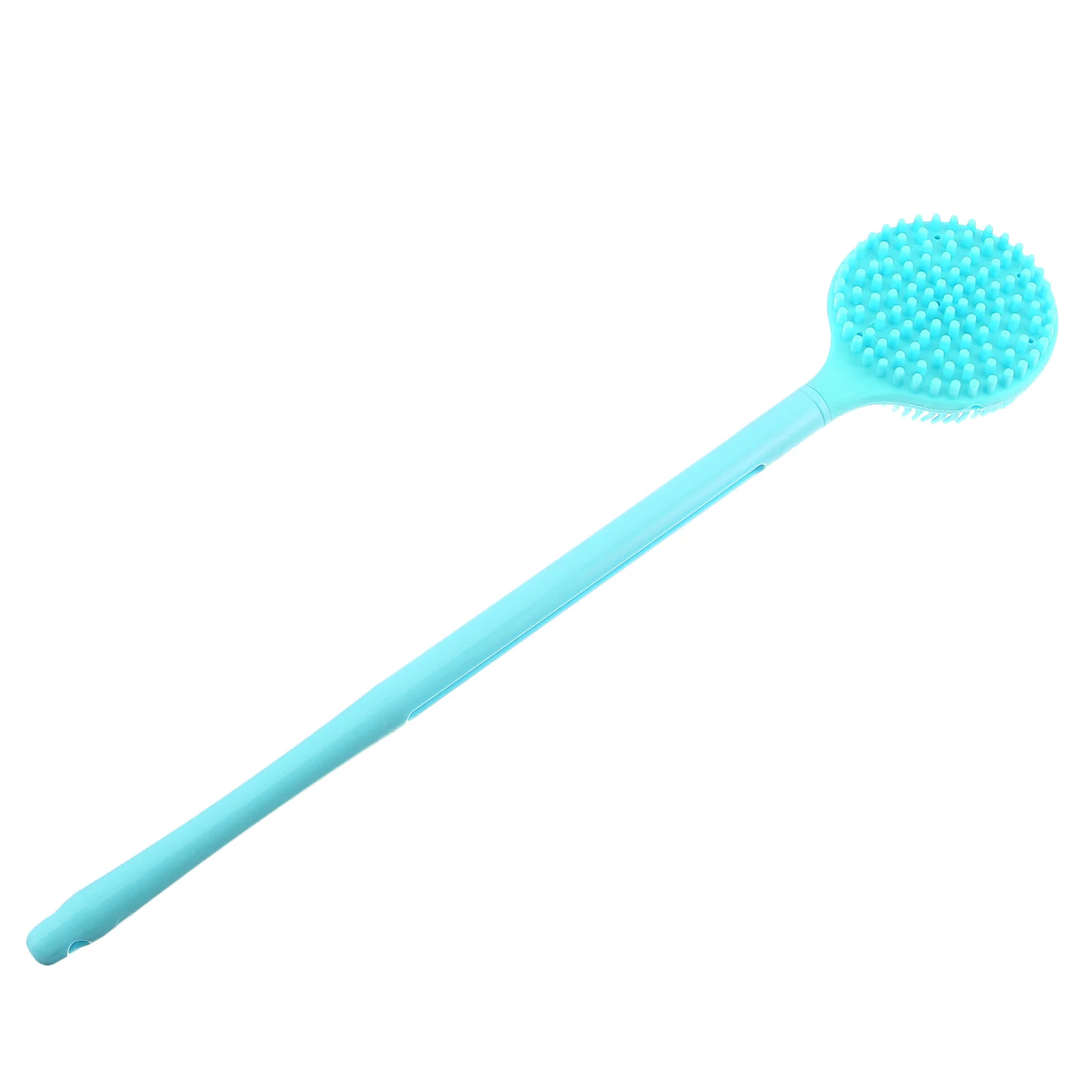 

Long Handle Silicone Bath Shower Brush For Back Skin Exfoliating Massaging Scrubber Comfortable Bristles Drains Oil