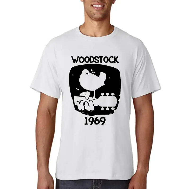 Detoils obout WOODSTOCK 1969 Vintage MENS PRINTED CLoSSIC MUSIC FESTIVoL T-SHIRT(1)