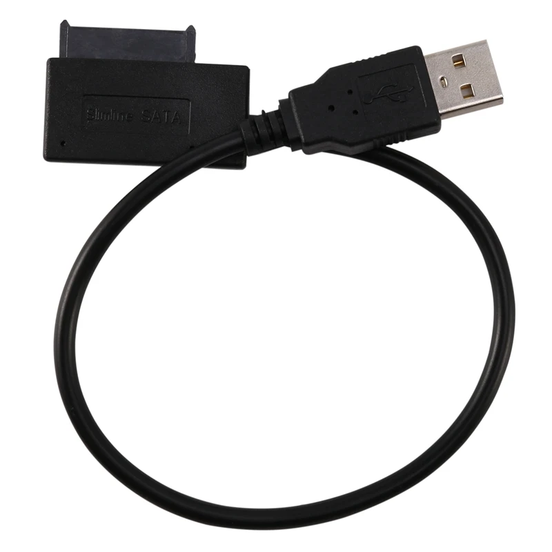 

USB 2.0 To Mini Sata II 7+6 13Pin Adapter Converter Cable For Laptop CD/DVD ROM Slimline Drive