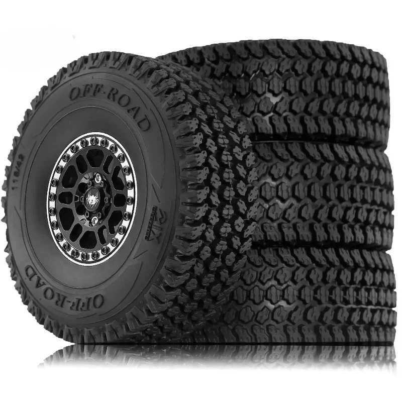 4pcs Metal 1.9" Beadlock Wheel Rim Tire Set For 1/10 104020 TRXS TRX4  Capra Enduro  RC Crawler