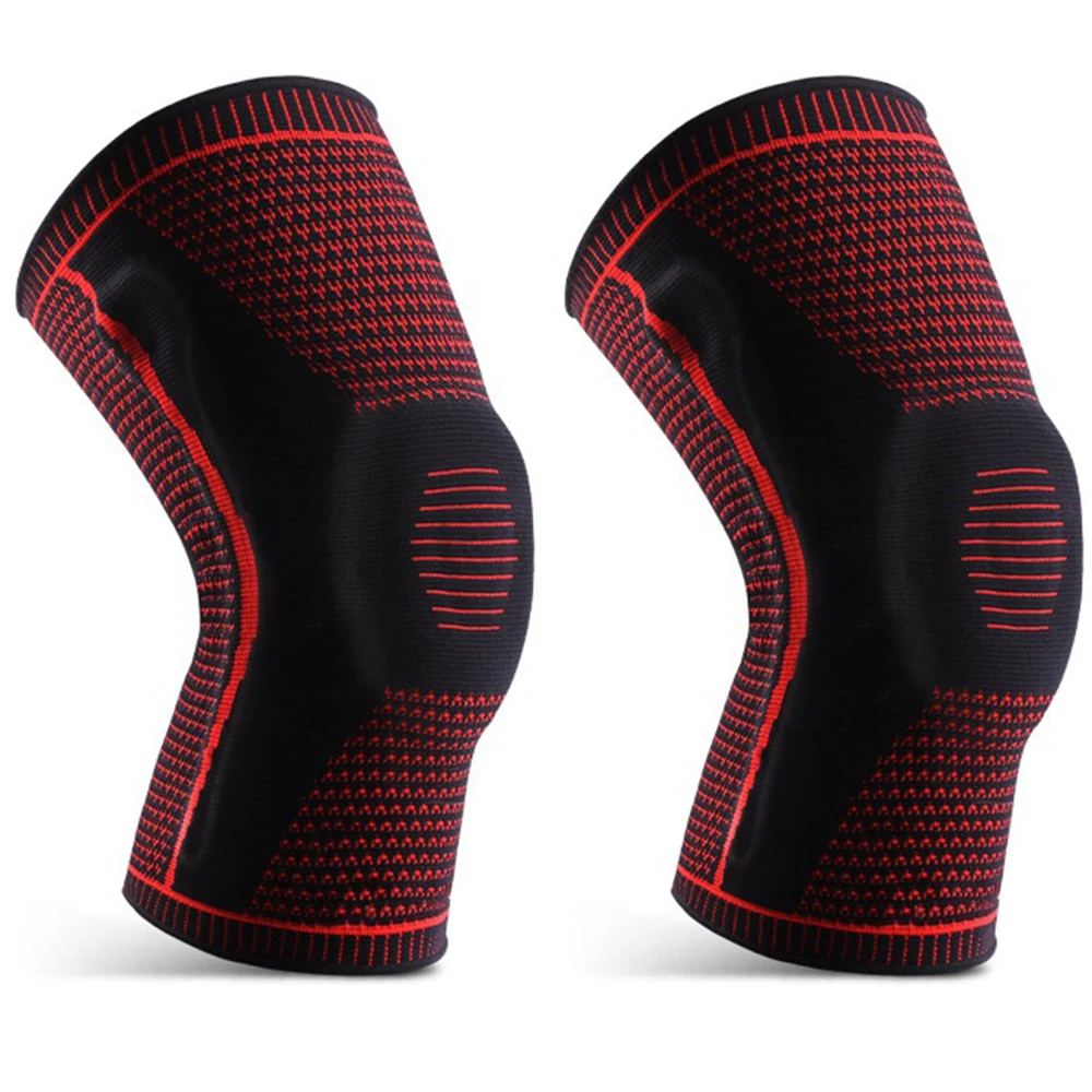 

Sport Knee Pads Support Knee Brace Patella Medial Strong Meniscus Silicone Compression Protection Running Basketball