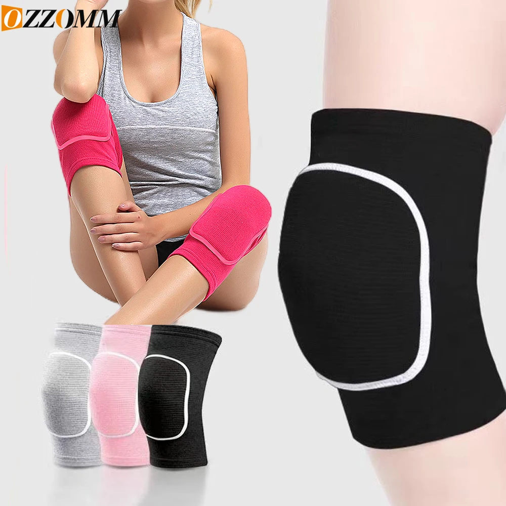 

1Pair Protective Knee Pads, Thick Sponge Anti-slip, Collision Avoidance Knee Sleeve for Sports Football Running Cycling Workout