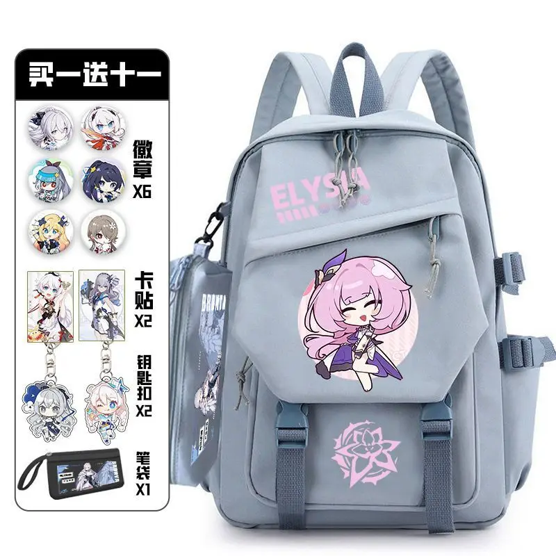 Honkai Impact 3 Elementary Third To Sixth Grade Double Shoulder Bag For High-End Large Capacity Junior High School Girls Top Ani