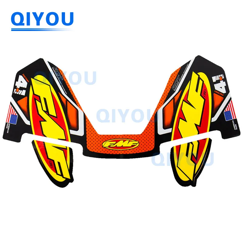 FMF Stickers Exterior Accessories 4T Motorcycle Exhaust Muffler Pipe Sticker for Motorbikes Off-road Vehicle Cars  PVC Decal