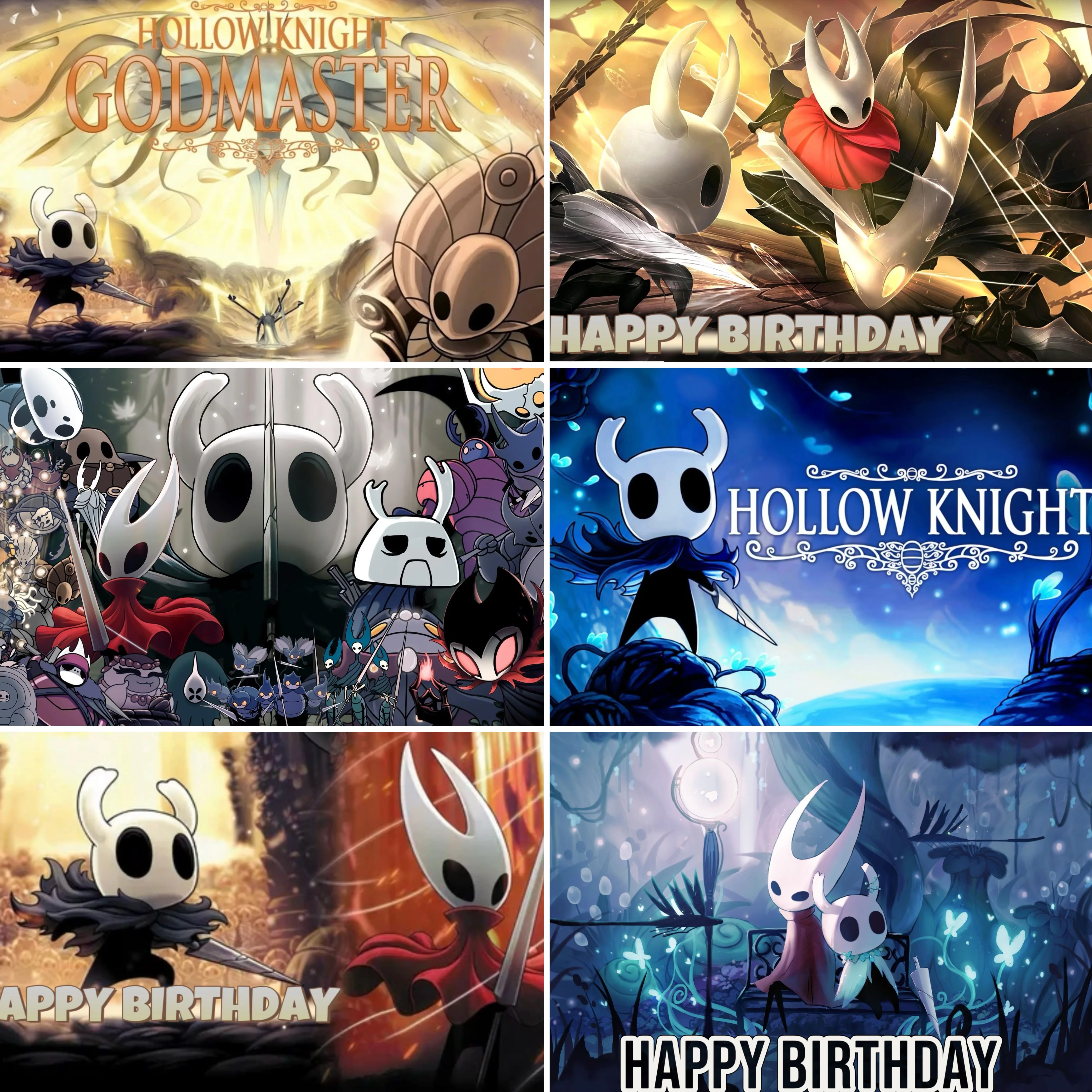 

Hollow Knights Game Theme Party Decoration Backdrop Birthday Party Cake Table Decoration Banner Party Supplies Kids Gift