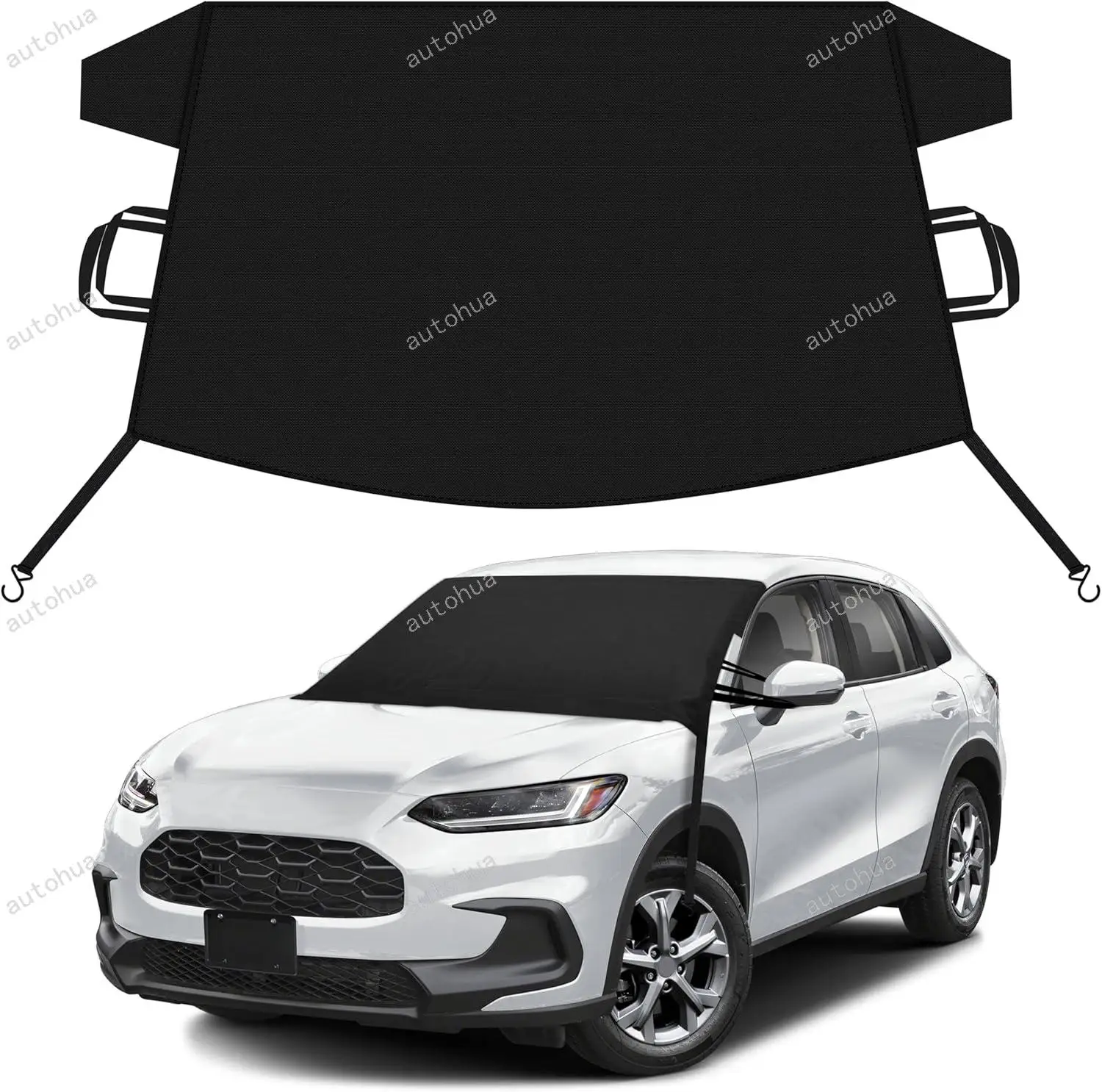 

Car Snow Cover for Honda HR-V Windshield Cover for Ice Snow with Heavy-Duty 600D Oxford Car Cover, Waterproof & Anti-Slip,