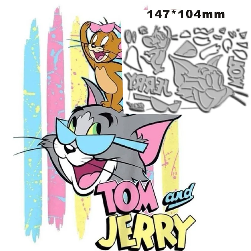 Lindo gato, ratón travieso inglés, troqueles de corte de Metal, álbum de recortes DIY, tarjetas de papel hechas a mano decorativas, regalo, nuevo, 2023