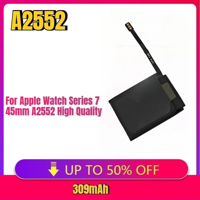 

New Replacement Battery for Apple Watch Series6 Series 7 41mm 45mm A2552 A2327 A2345 A2663 High Quality 309mAh Watch Battery
