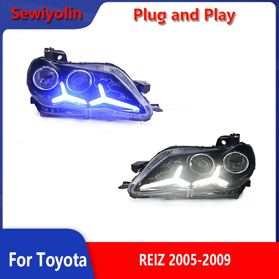 

Car Accessories Auto Headlights led For Toyota REIZ 2005-2009 DRL Fog Brake Lamp Assembly Tuning Lights Plug And Play