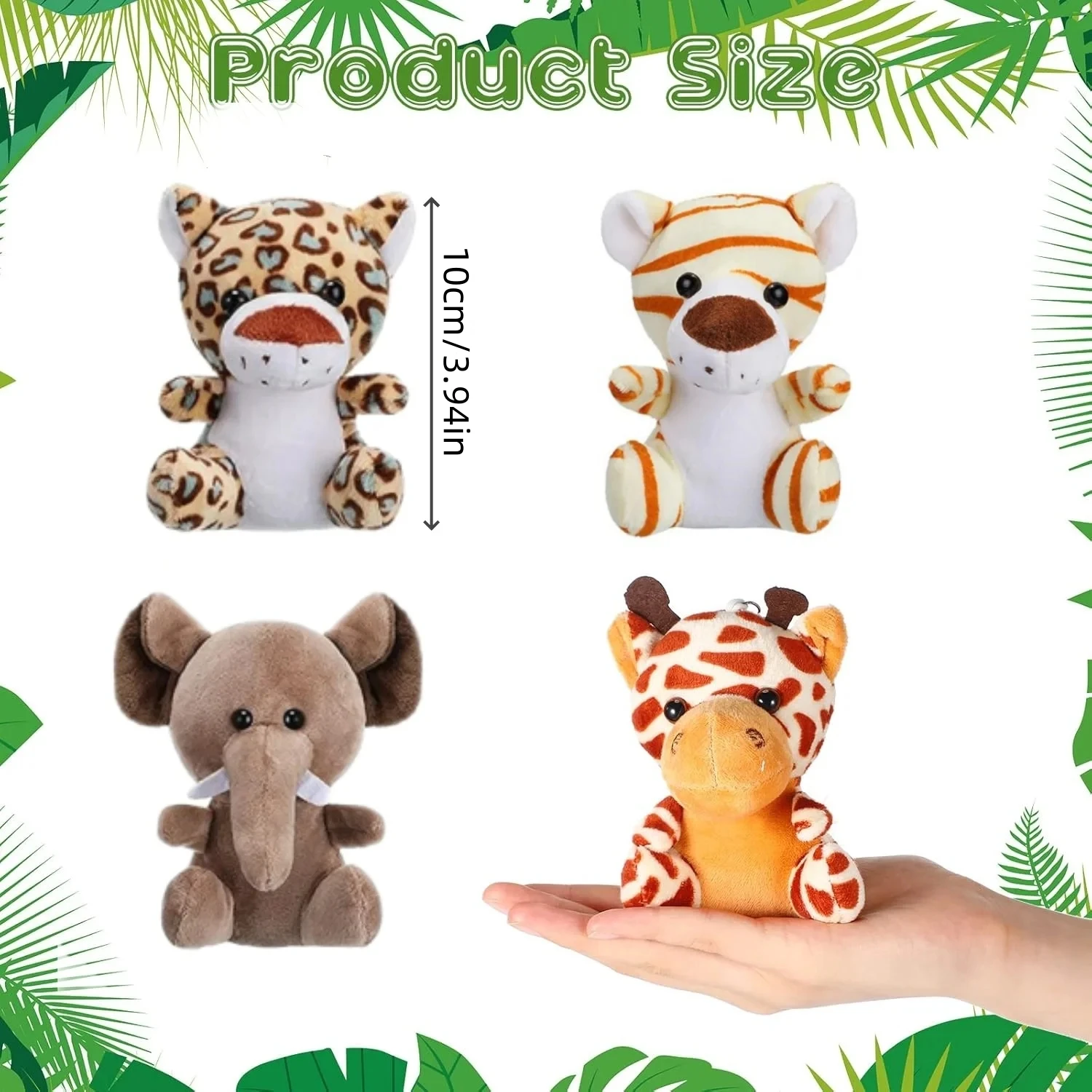 10-50 Uds. Pequeños animales de peluche de Safari a granel 12cm animales de  la selva Mini juguetes de peluche para recuerdos de fiesta cumpleaños  bolsas de regalo para Baby Shower / Animales, image size:1500x1500