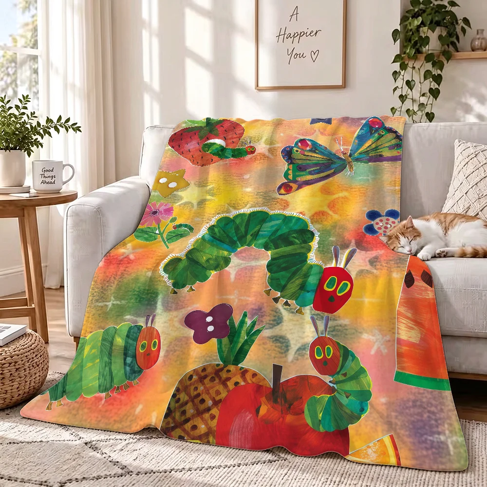Cartoon C-CaterPillar-S Very Hungry Blanket Soft Skin Friendly And Thick Suitable For Bedroom Living Room Bed Sofa Office Gift