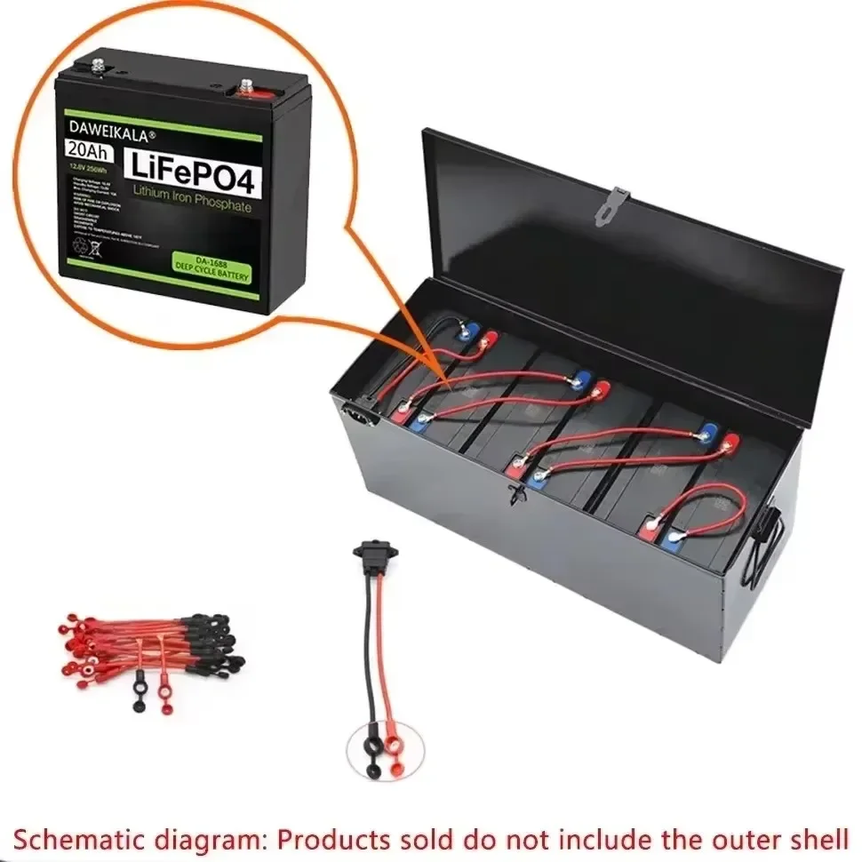 Neue 12V 20Ah LiFePO4-Batterie, wiederaufladbare Lithium-Eisenphosphat-Batterie mit BMS, geeignet für Parallelschaltung und Reihenschaltung. Anwendbar für Kinderroller, Marine- und Bootsmotoren |