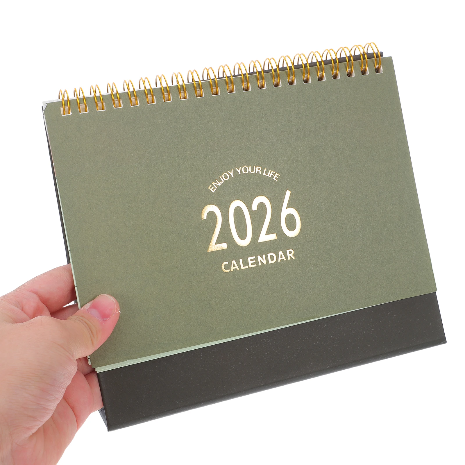 

Desktop Calendar Flip Standing Decorative for Home Compact Daily Mini Small Flipped