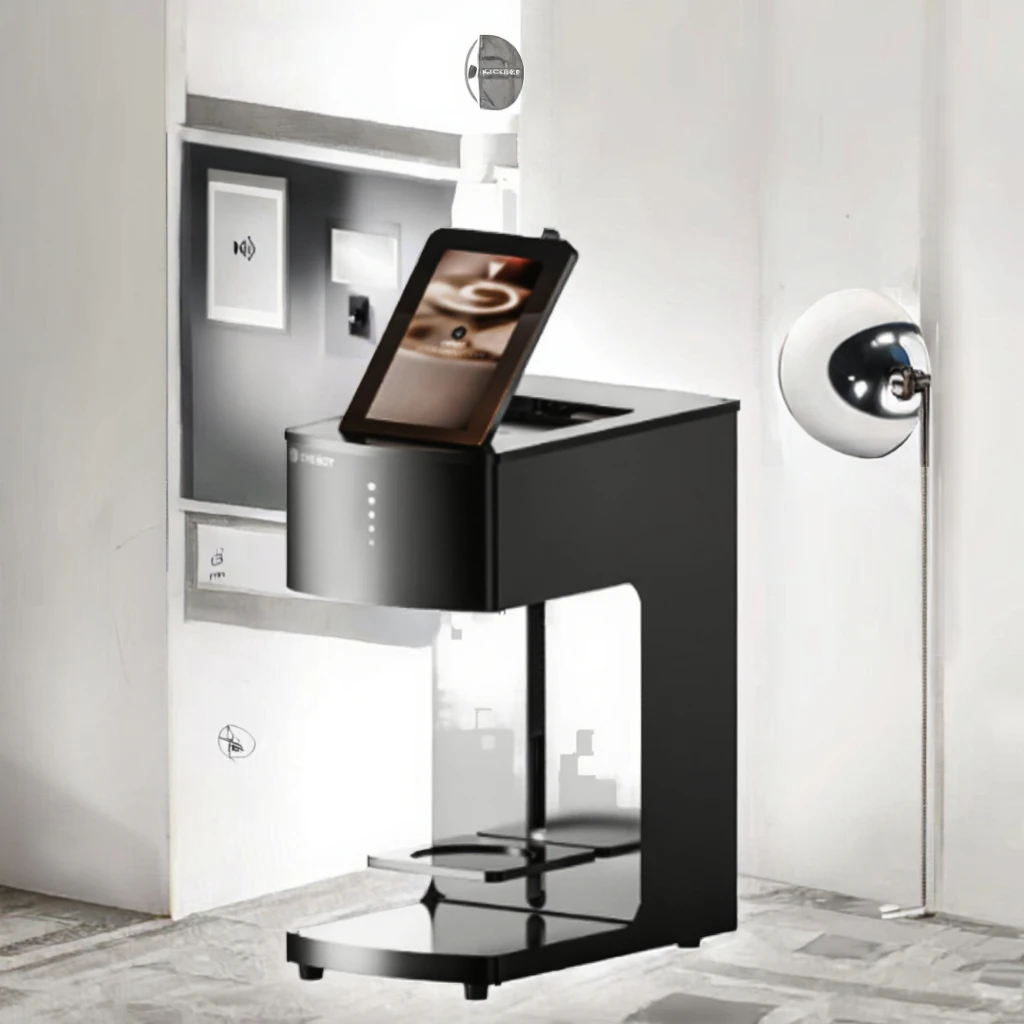 STLF JW لـ EVEBOT 2019 طابعة قهوة صغيرة سيلفي أوتوماتيكية ثلاثية الأبعاد WIFI ماكينة نفث الحبر لكابتشينو شاي الحليب البسكويت USB