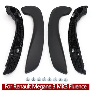 Links und rechte Haustürgriff des Innenraums, Schwarz, Renault Megane 3 III Flunce 2008-2016, 809600015R 197012651 809540001R 8 Hauptverkauf Megane Handschuhtür - №2