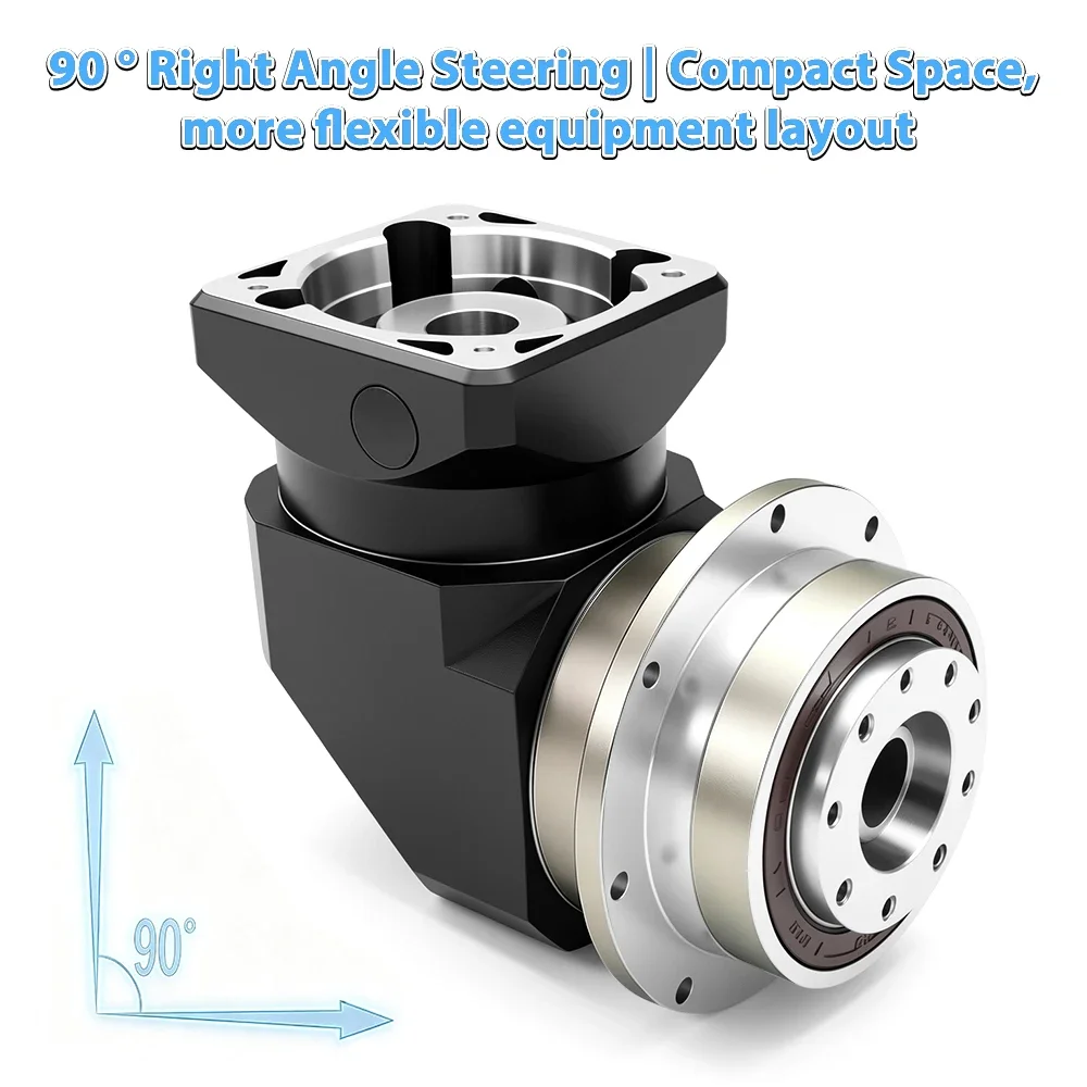 90 Degree Right Angle Helical Planetary Reducer 360 Degree Electric Stepper Servo Rotating Platform For Cutting and Welding