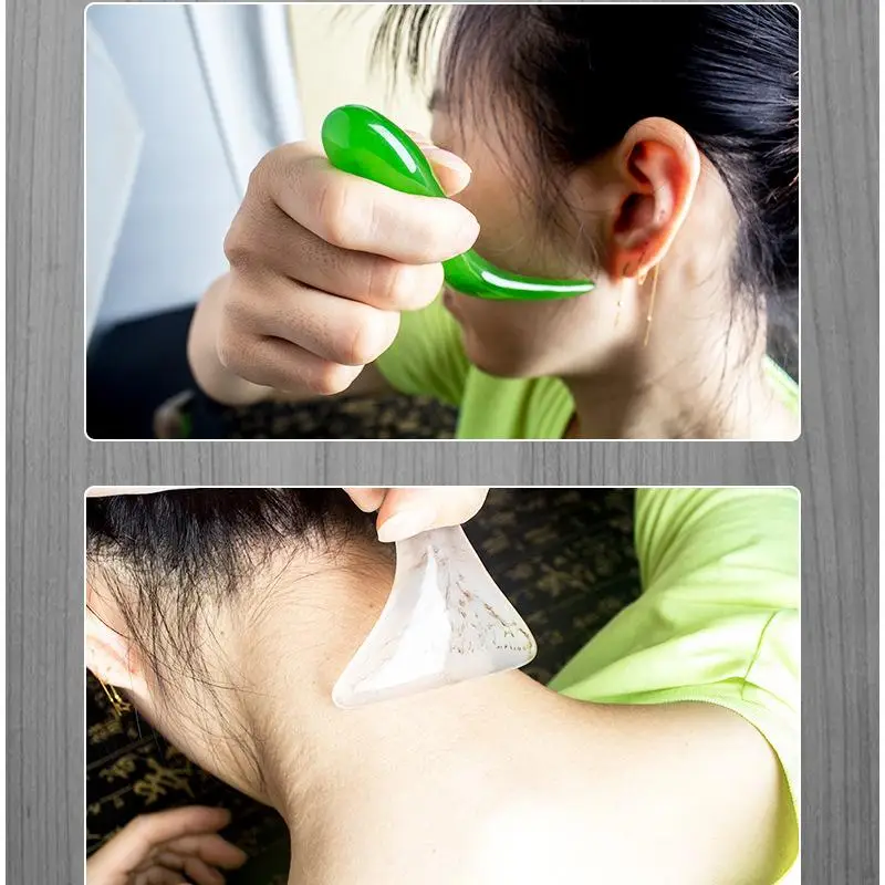 

1 шт. треугольная массажная доска Гуаша из смолы, инструмент для акупунктуры и шиацу, универсальный для лица и всего тела, для снятия усталости