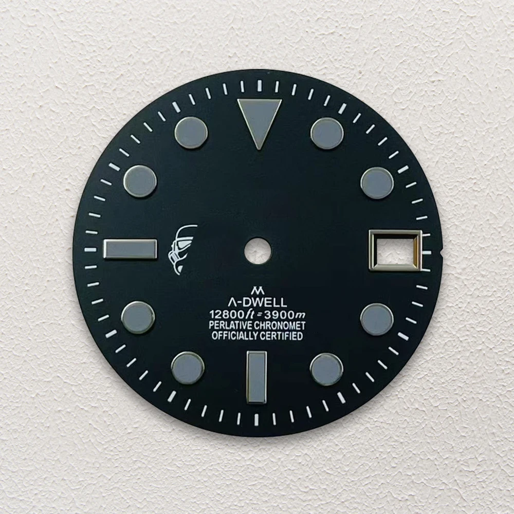 28,5 мм S логотип черный рыцарский циферблат подходит для NH35/NH36/4R/7S японский механизм для дайвинга высококачественные аксессуары для модификации часов