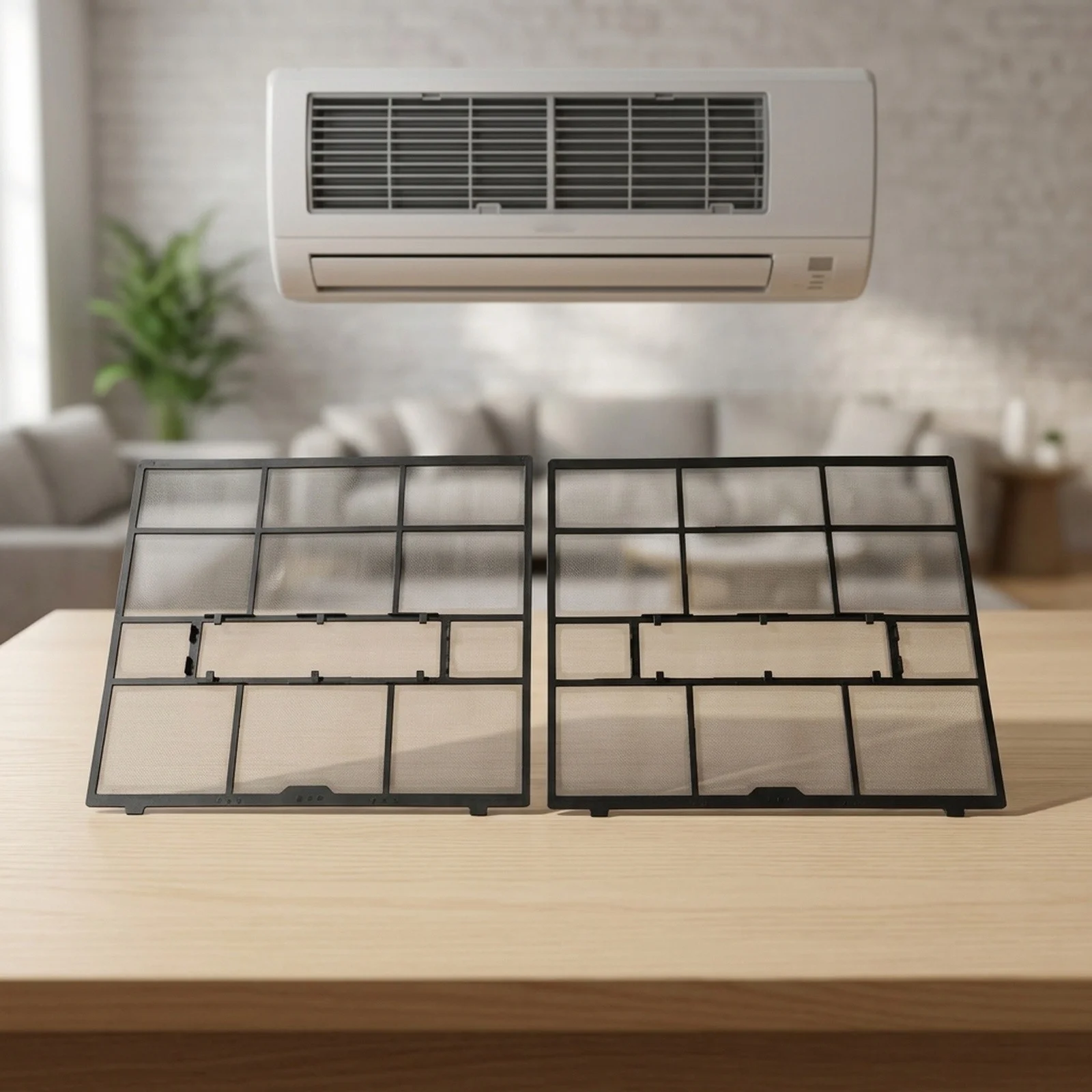 Filter Accessories for Air Conditioner Indoor Units with Hanging Dust Screen to Limit Dust Ingress and Support Air