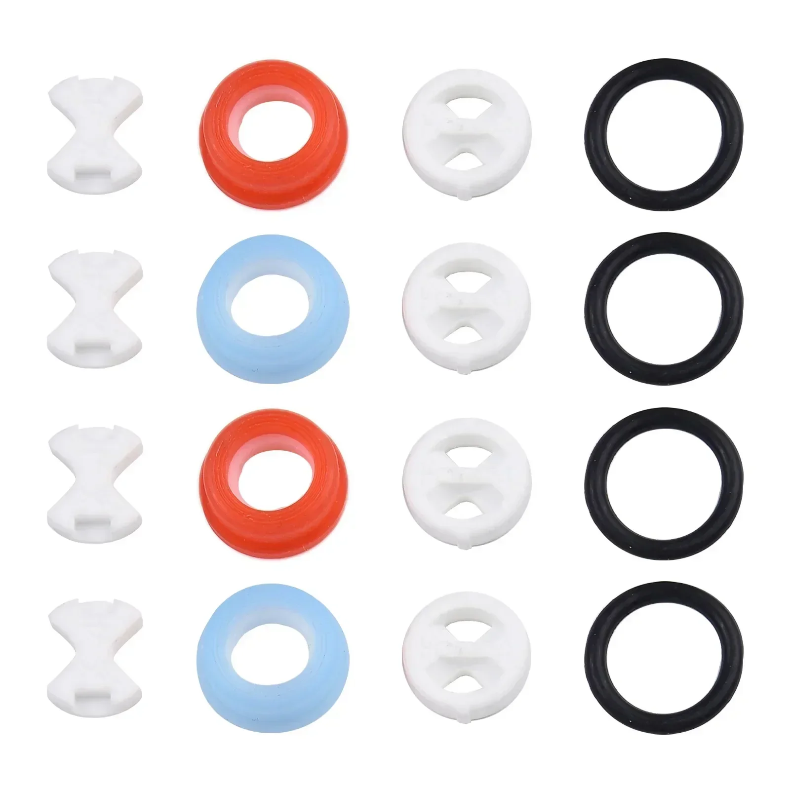 2pcs Ceramic Discs Silicon Washer O Ring Gasket Replacement Parts Use For Tap Bathroom Washing Machine Faucet Mouth Random Color
