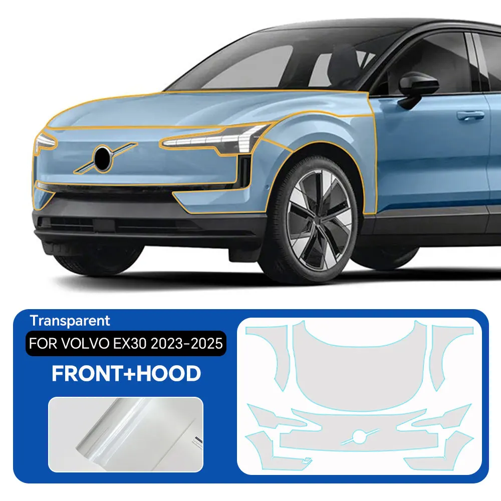 

For Volvo EX30 2023 2024 2025 TPU Body Bumper Door Pre-cut Sticker Paint Protection Film PPF Scratch-resistant And Transparent