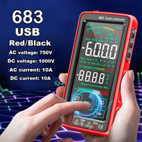 683 FullScreen Digital Multimeter TouchScreen Multimeter Digital High-precision Intelligent Automatic Range Anti-burn Multimeter