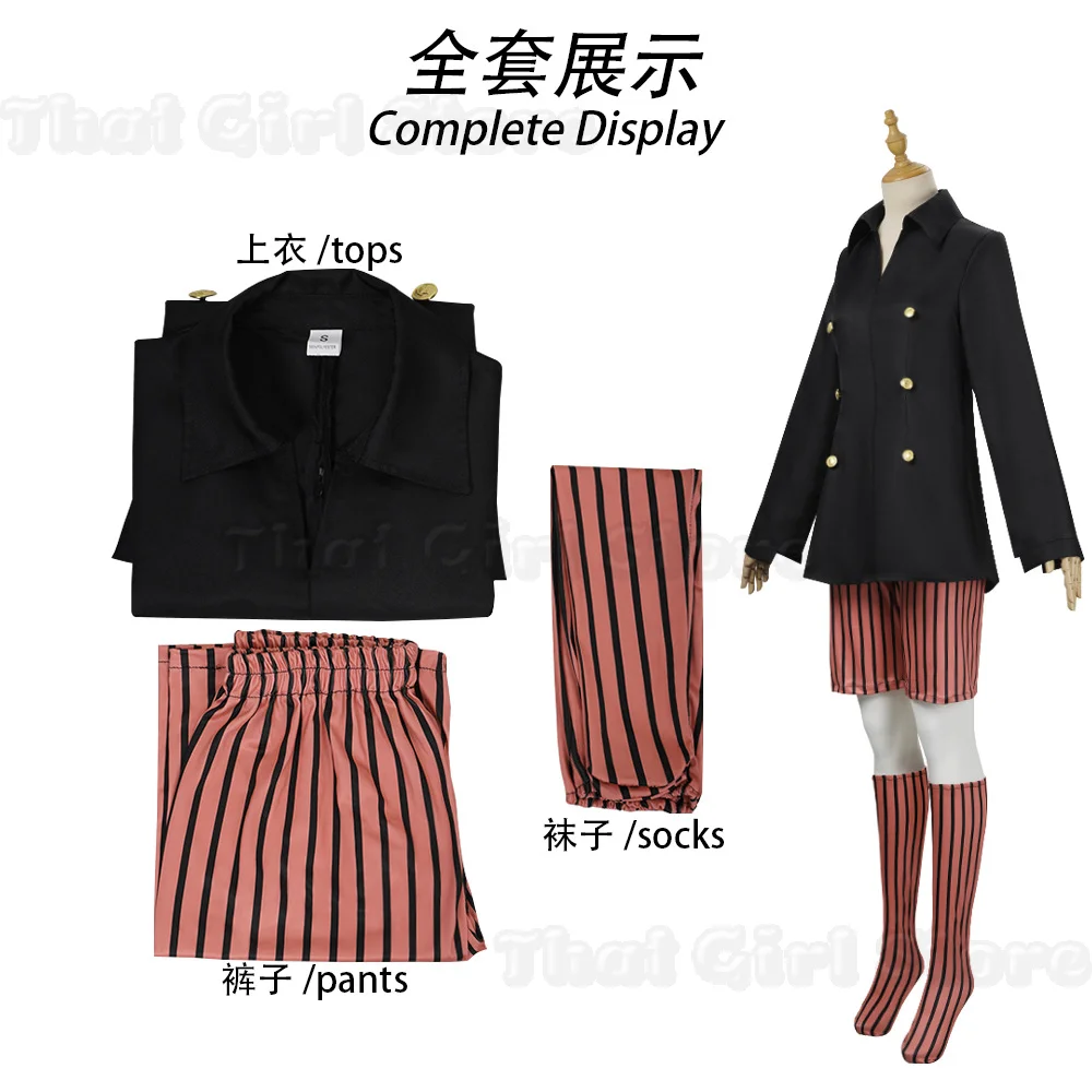 Women's Anime Cat Suit Hunter X Hunter Nephelpito Cosplay Costume Dark Blue School College Style Uniform for Halloween Party view 6