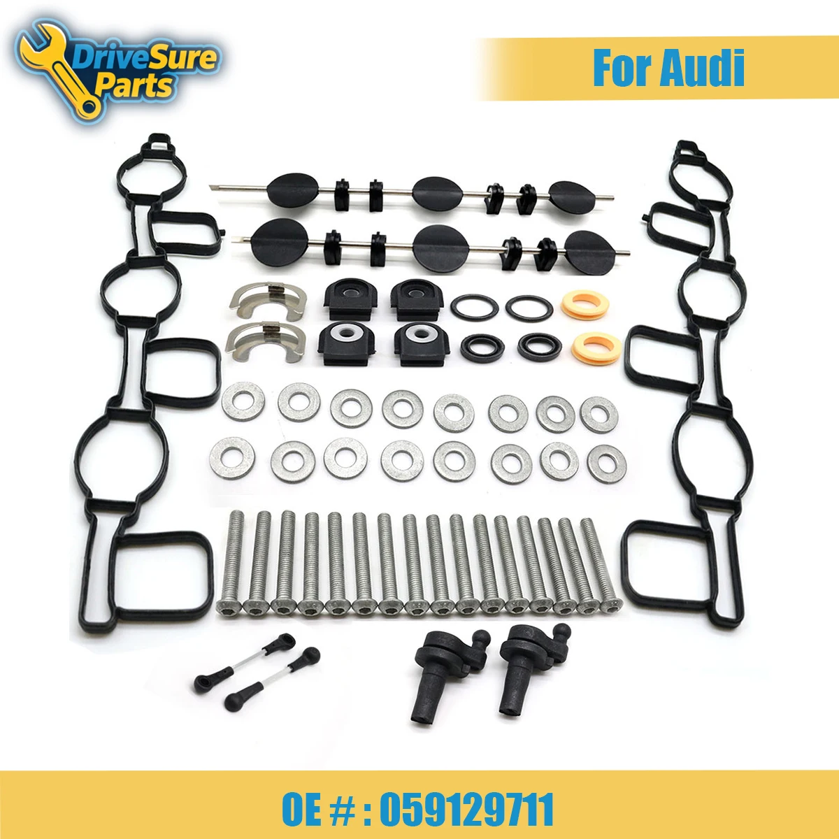 

059129711 1Set INTAKE MANIFOLD SWIRL FLAPS fit GASKET KIT For Audi A4 A5 A6 A8 Q5 Q7 VW TOUAREG Phaeton 2.7 3.0TDI