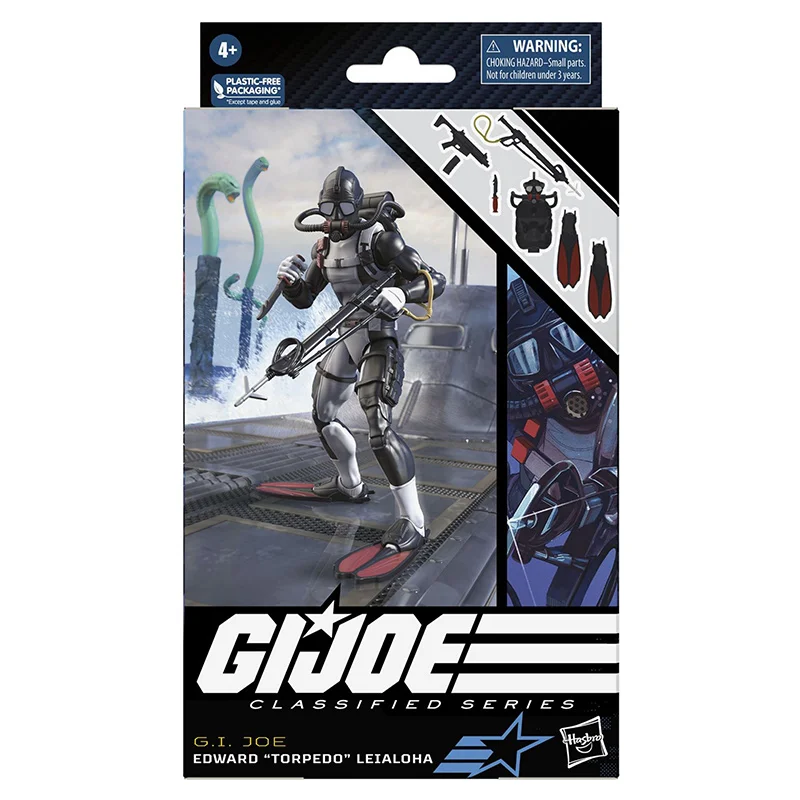 Hasbro G.I.JOE Classified Series 73 Edward Torpedo Leialoha 16Cm Anime Original Action Figure Model Toy Birthday Gift Collection