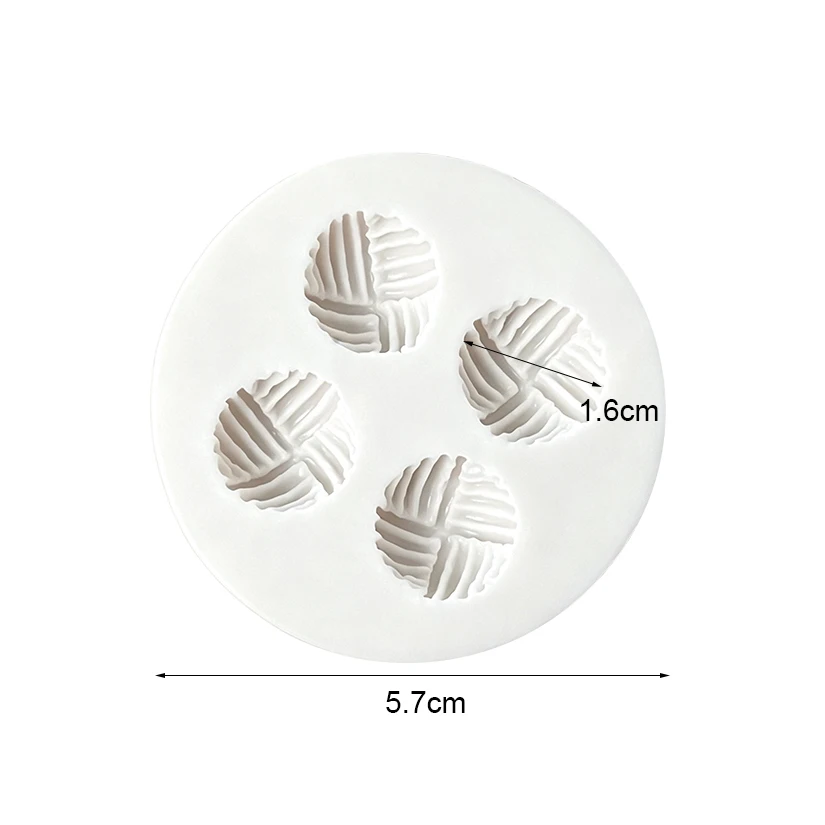 Stricken Wolle Ball Form Silikon Sugar Mold Harz Werkzeuge Cupcake Backform Fondant Kuchen Dekorieren Werkzeuge – Detail 6