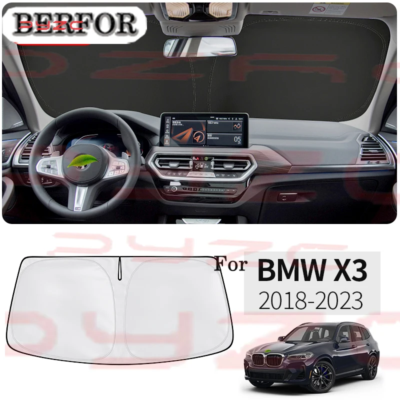 

For BMW X3 G01 2018-2023 Car Styling Nano-Insulat Windshield Sunshade Front Window Sun Shade Visor Auto Interior Accessories