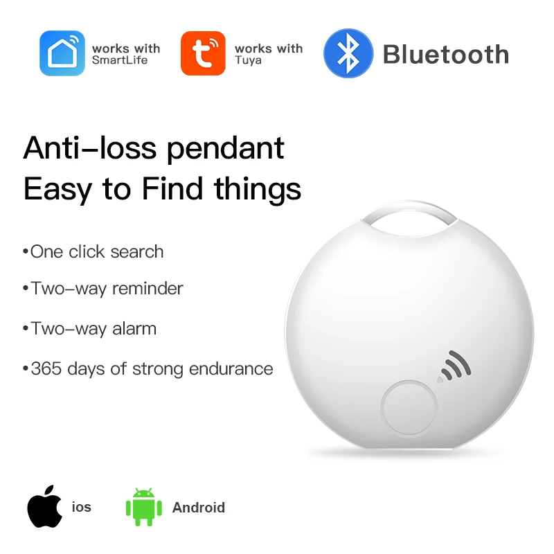Tuya Smart Anti-lost Alarm Wallet Keyfinder Smart Tag bluetooth-compatible Gps Tracker Smart Locator Keychain Pet Child Tracker