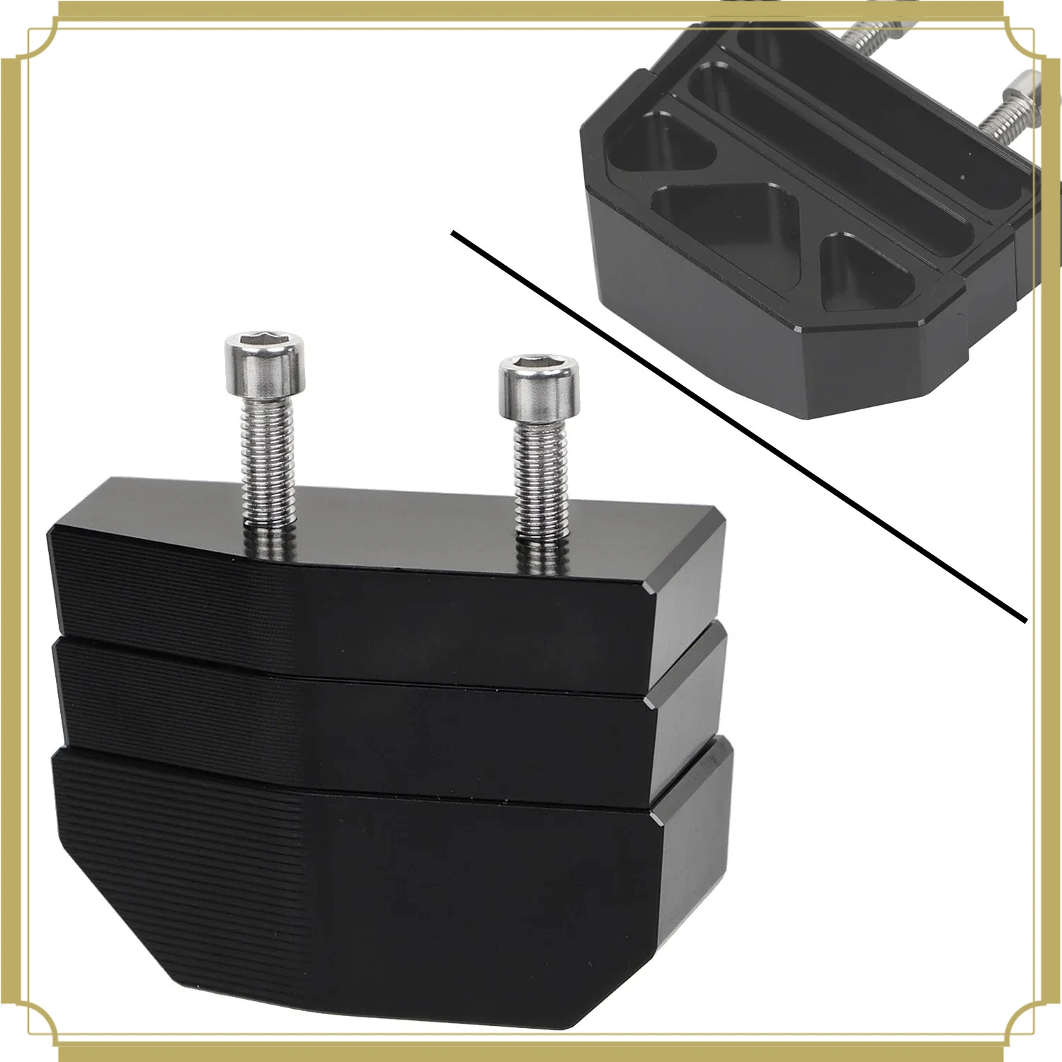 

Kickstand Lift Block Stand Plate Kit For Harley Heritage Softail Dyna Fat Boy Street Bob Low Rider Wide Glide 1" 1.5" 2" Left
