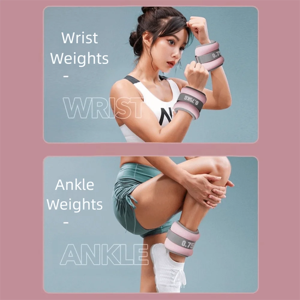 كيس رمل مرجح قابل للتنفس، أشرطة قابلة للتعديل 360 درجة °   التفاف قابل للتعديل الساق الفرقة المحمولة لينة الرمال المعصم الكاحل الأوزان الرقص