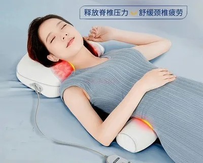 Cervical spine massager waist shoulder neck full body multi-function cushion kneading electric instrument hot compress massage
